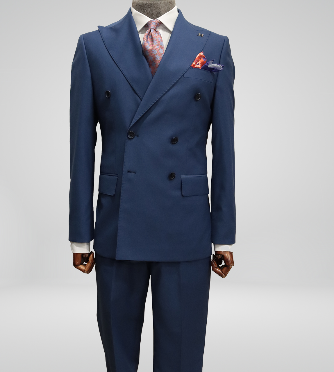 Royal Blue Double Breasted Suit