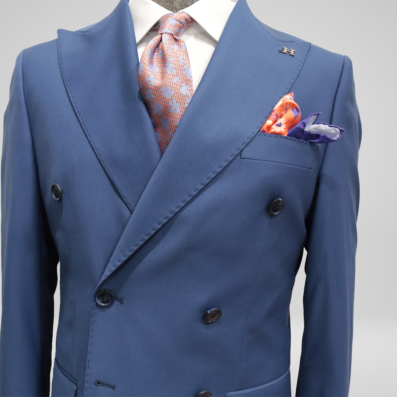 Royal Blue Double Breasted Suit