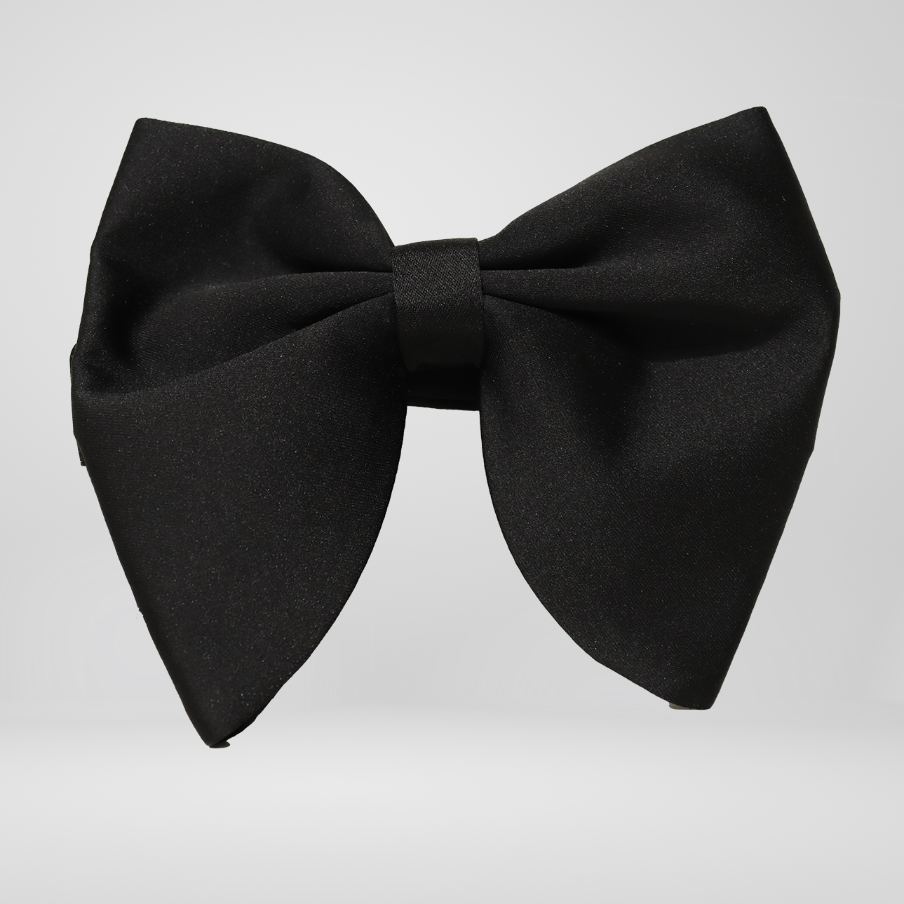 Chunky Black Bow Tie