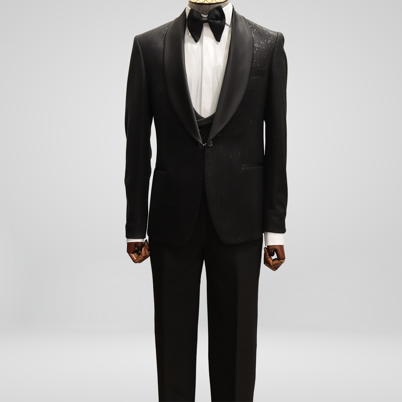 Shimmer Satin Shawl Lapel Tuxedo