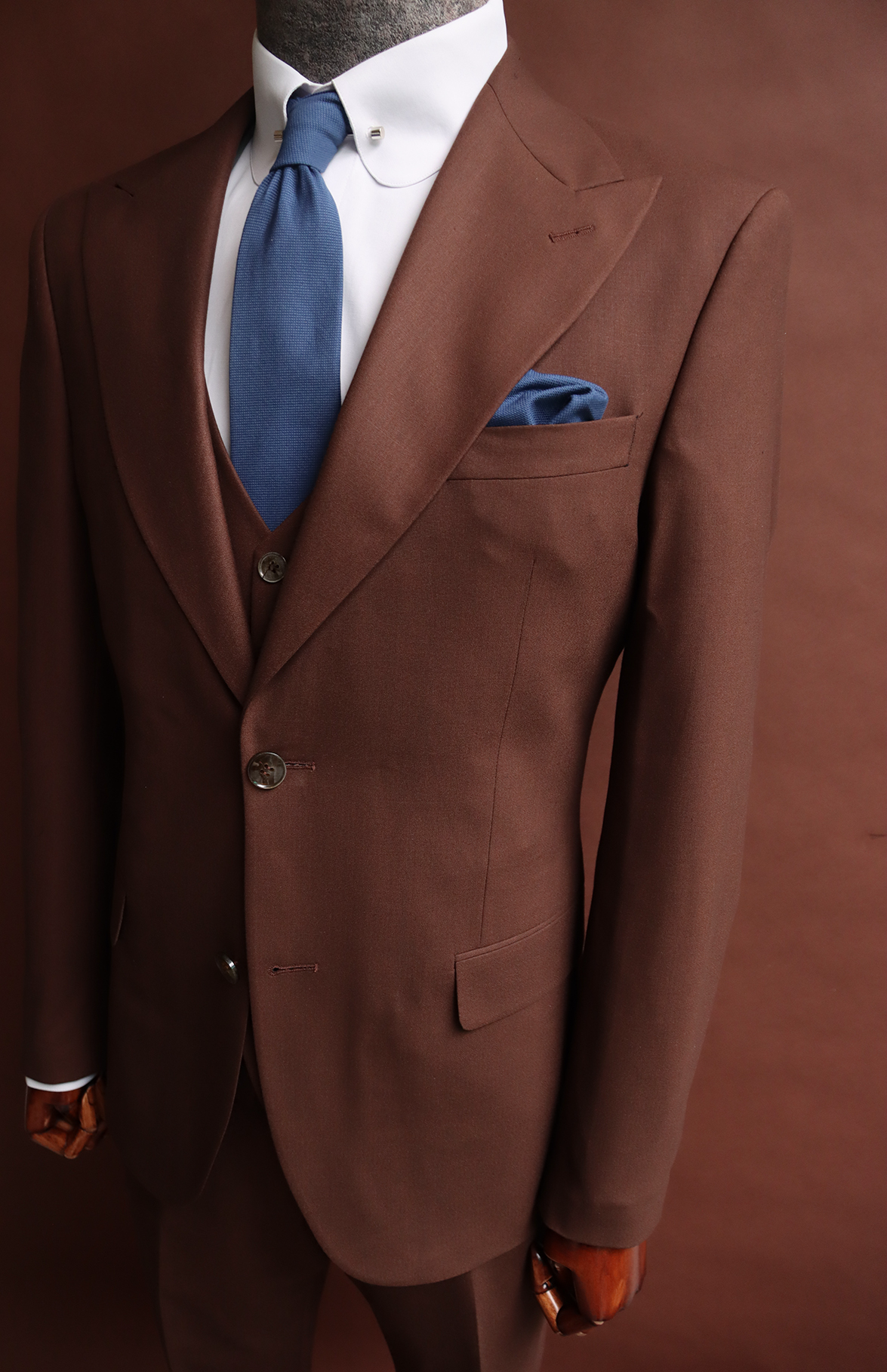 Coffee Brown Three Piece Suit