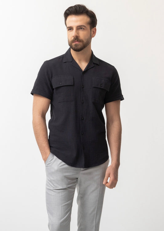 Black Short Sleeve Shirt