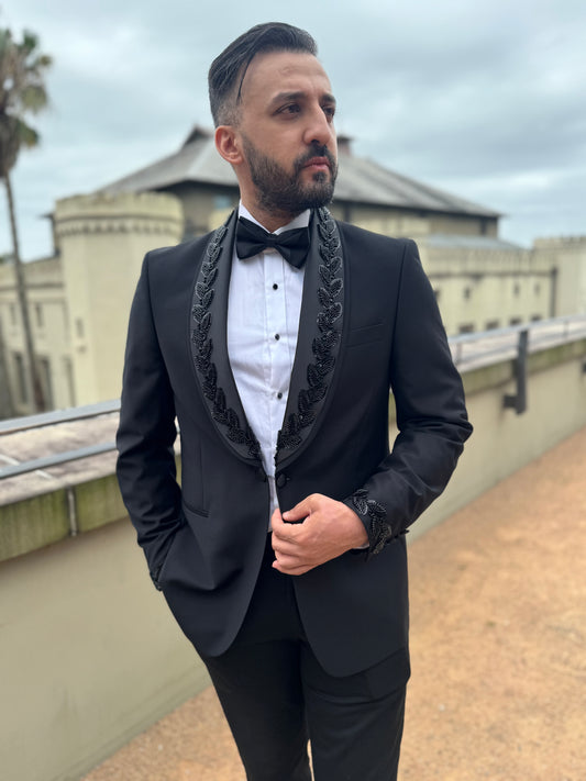 Beaded Black Tuxedo
