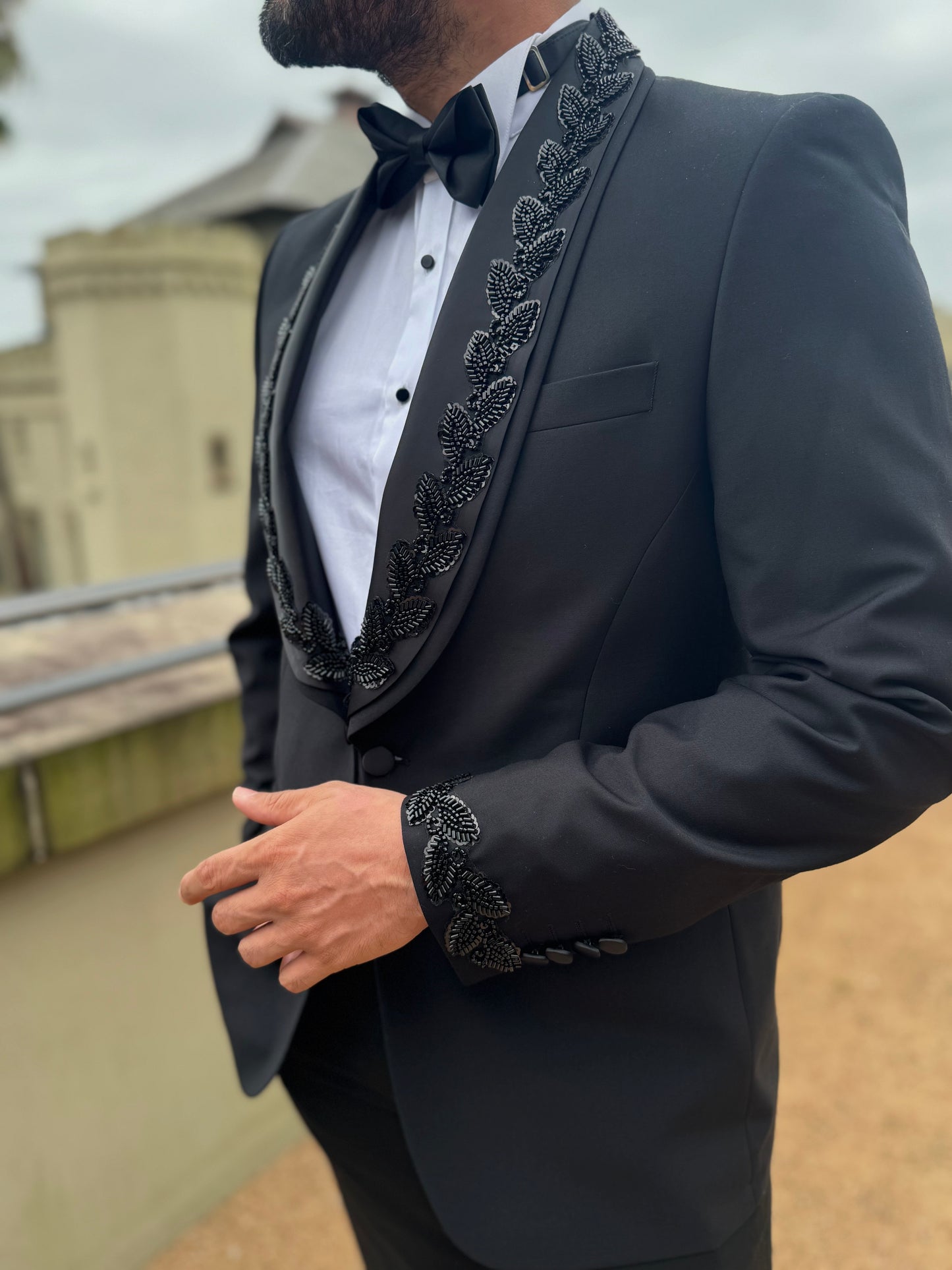 Beaded Black Tuxedo