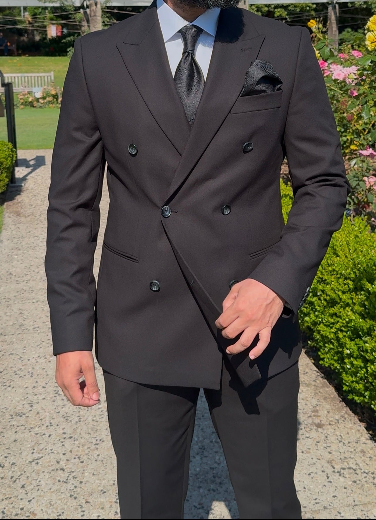 The Black Crown Double Breasted Suit