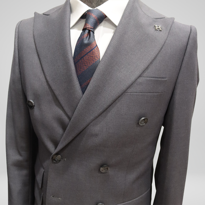 Charcoal Grey Double Breasted Suit