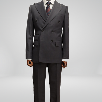 Charcoal Grey Double Breasted Suit