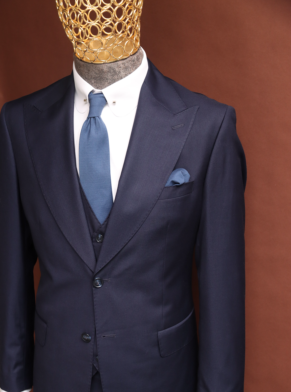 Navy Three Piece Suit